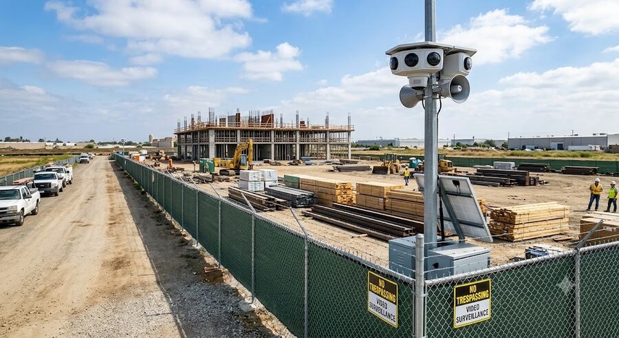 job site perimeter view