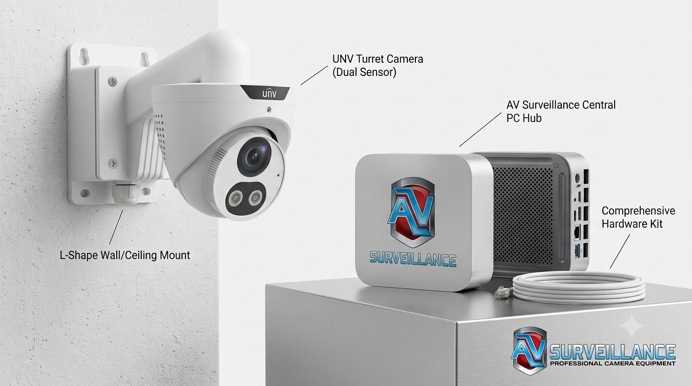 AV Surveillance AI camera and local smart hub