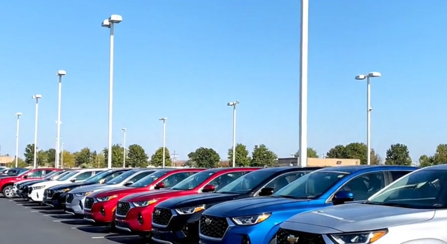 Car dealership lot